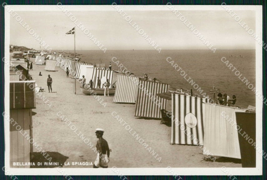 Rimini Bellaria Spiaggia Foto cartolina RB6177 – fronte