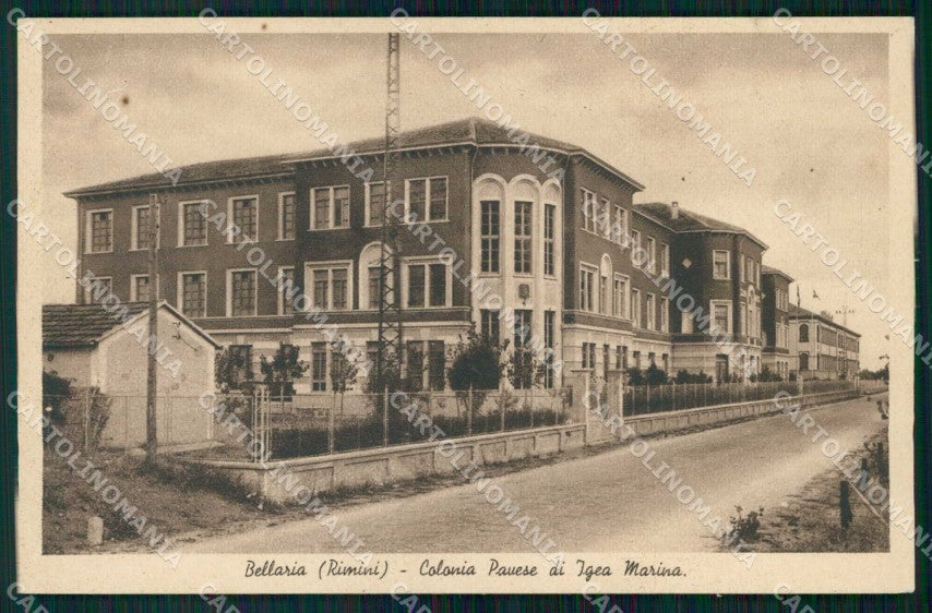 Rimini Bellaria Colonia Pavese Igea Marina cartolina RB6181 – fronte