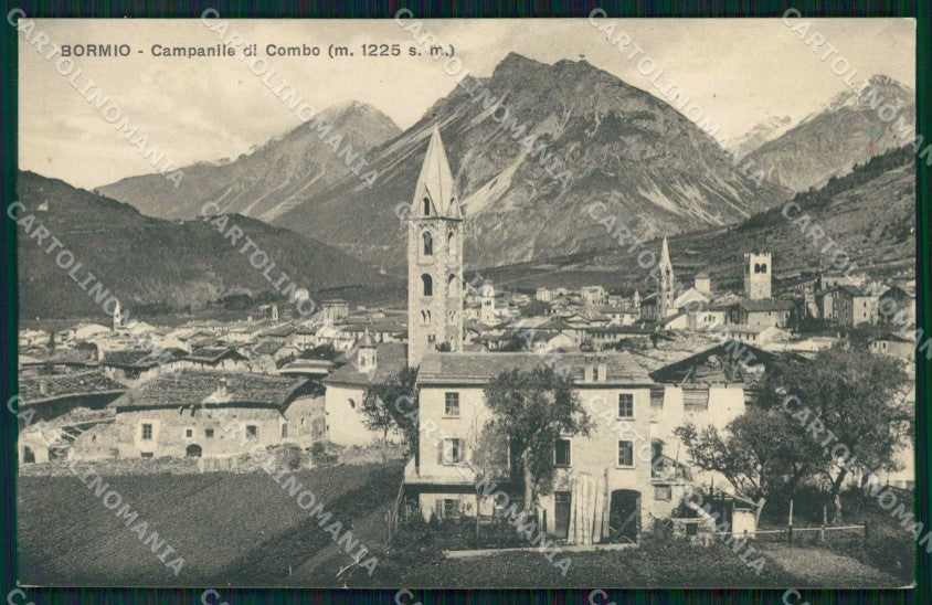 Sondrio Bormio Campanile di Combo cartolina RB6184 – fronte