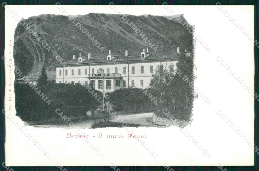 Sondrio Bormio Albergo Bagni Nuovi cartolina RB6187 – fronte
