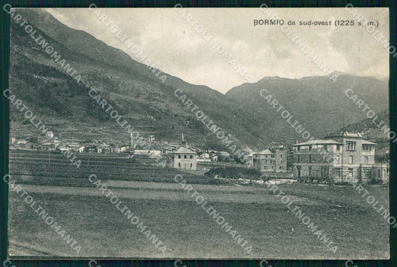 Sondrio Bormio Veduta da Sud Ovest cartolina RB6188 – fronte
