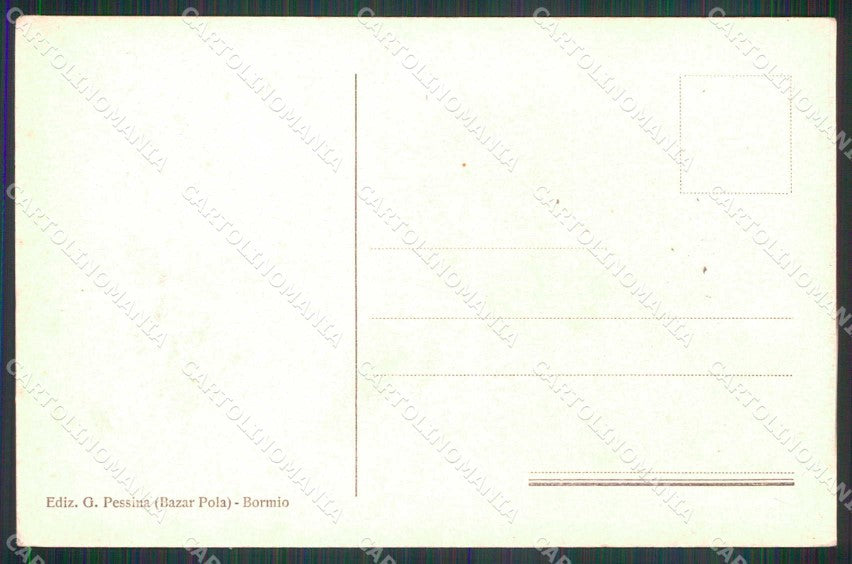 Sondrio Bormio Santa Caterina Grand Hotel Stabilimento Clementi cartolina RB6189 – retro