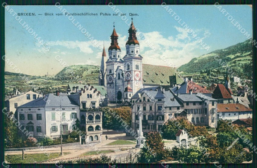 Bolzano Bressanone Veduta della Cattedrale PIEGA cartolina RB6193 – fronte