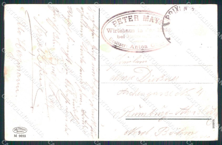 Bolzano Bressanone Ristorante Taverna ABRASA cartolina RB6196 – retro
