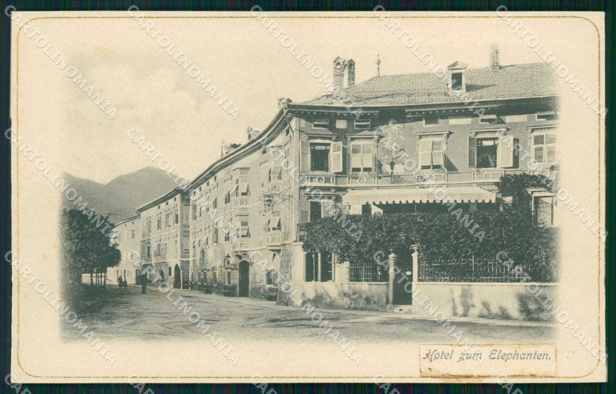 Bolzano Bressanone Hotel Zum Elefanten Caspar Eder RETRO BIANCO cartolina RB6216 – fronte