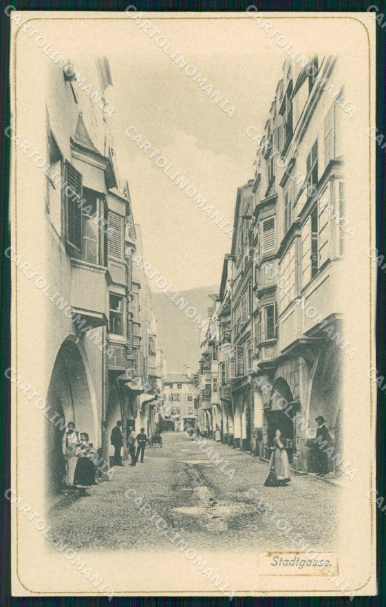 Bolzano Bressanone Vicolo Caspar Eder RETRO BIANCO cartolina RB6222 – fronte