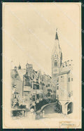 Bolzano Bressanone Vicolo Caspar Eder RETRO BIANCO cartolina RB6223 – fronte