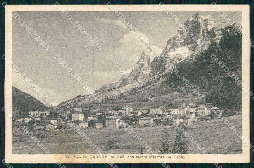 Belluno Borca di Cadore Monte Marcora cartolina RB6228 – fronte