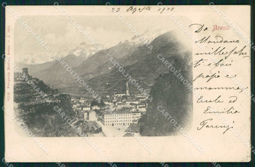 Brescia Breno Veduta Generale cartolina RB6236 – fronte