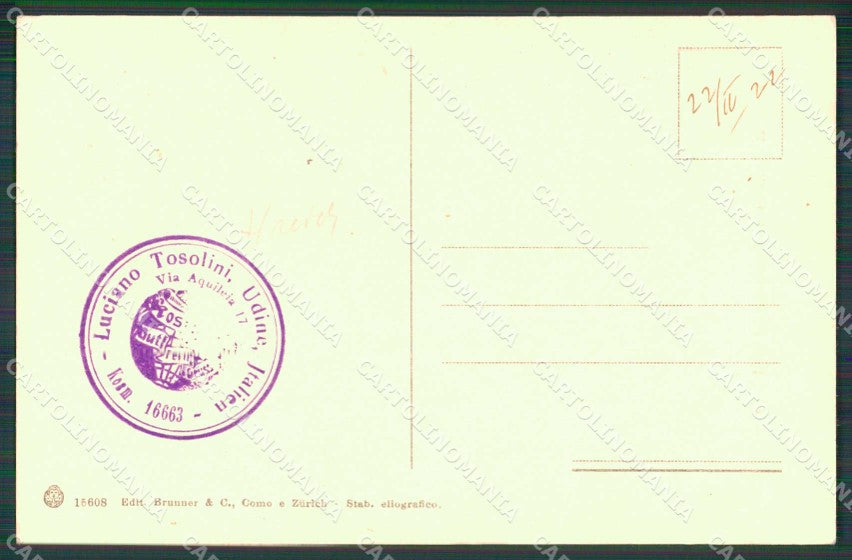Benevento Città Arco di Traiano Brunner 15608 cartolina RB6240 – retro
