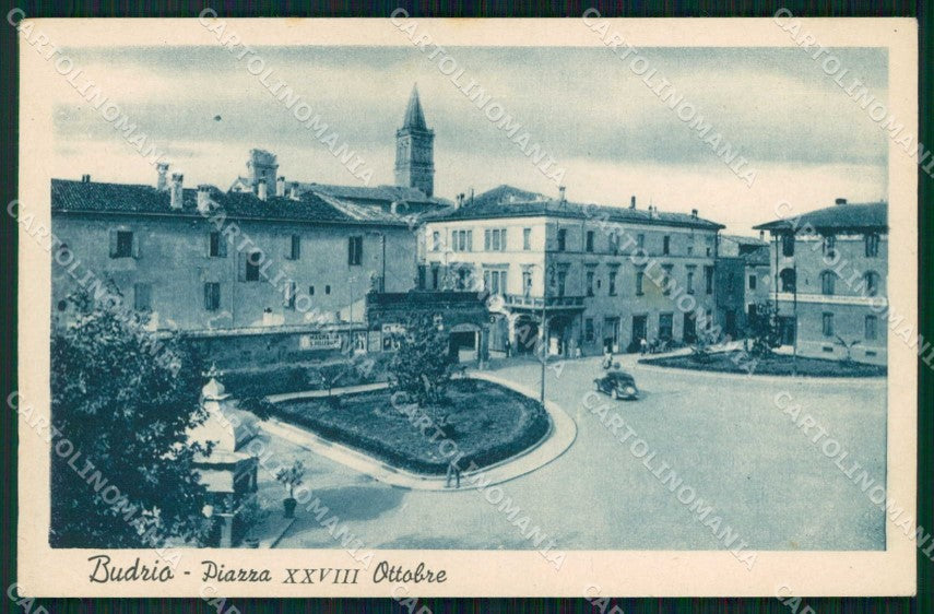 Bologna Budrio Piazza XXVIII Ottobre cartolina RB6245 – fronte