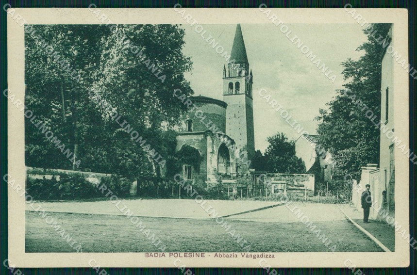 Rovigo Badia Polesine Abbazia Vangadizza cartolina RB6274 – fronte