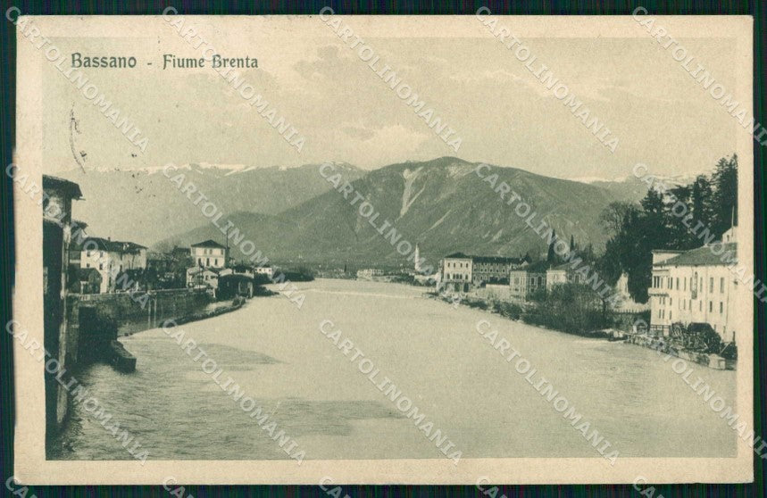 Vicenza Bassano del Grappa Fiume Brenta cartolina RB6284 – fronte
