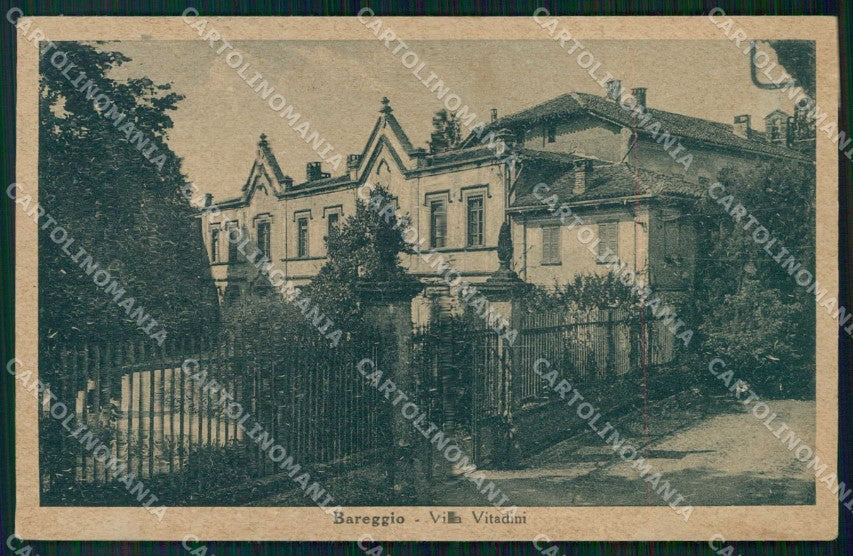 Milano Bareggio Villa Vittadini cartolina RB6287 – fronte