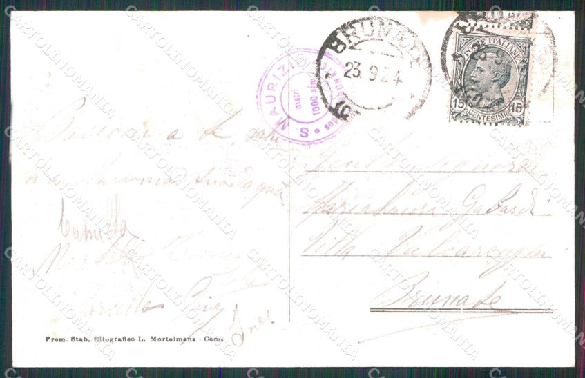 Como Brunate Vista di San Maurizio cartolina RB6294 – retro