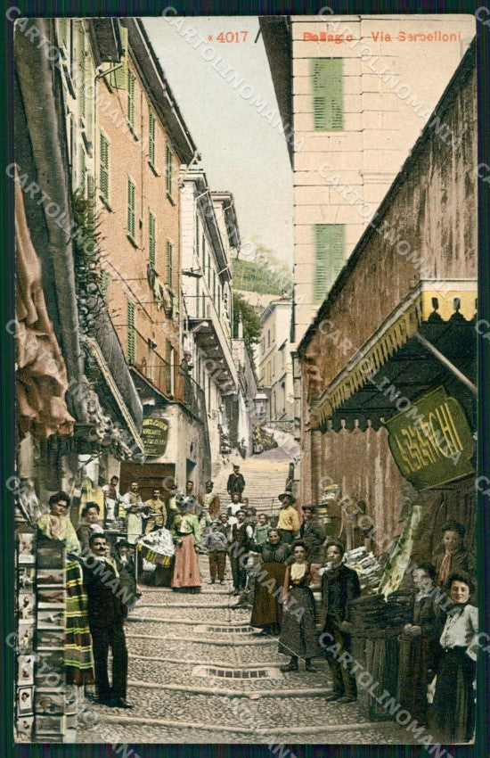 Como Bellagio Via Serbelloni cartolina RB6313 – fronte