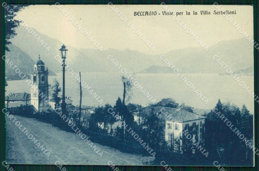 Como Bellagio Viale per Villa Serbelloni cartolina RB6323 – fronte