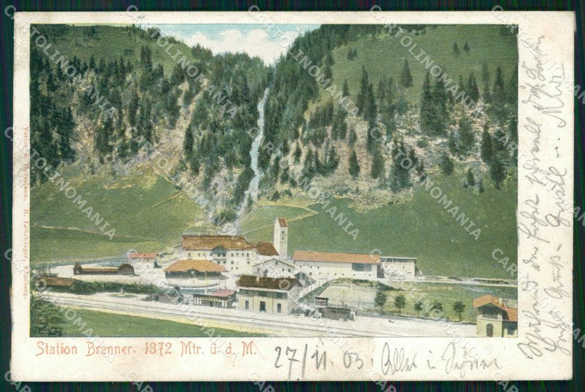 Bolzano Brennero Stazione Ferroviaria cartolina RB6330 – fronte