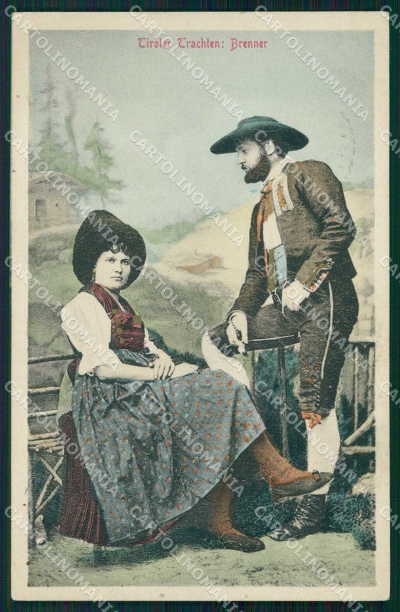 Bolzano Brennero Costumi Tirolesi Stengel 22431 cartolina RB6346 – fronte