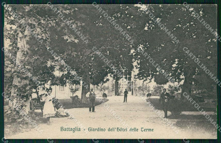 Padova Battaglia Terme Hotel delle Terme Giardino cartolina RB6358 – fronte