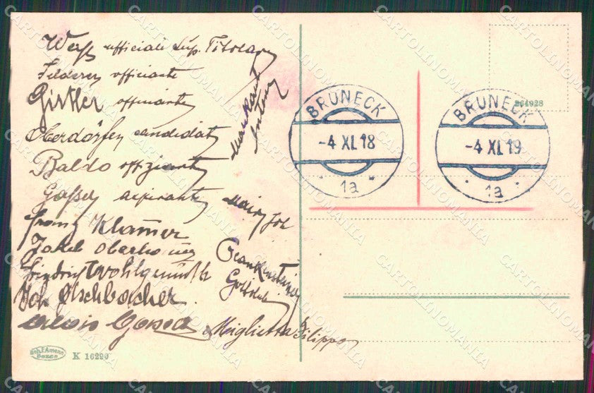 Bolzano Brunico Val Pusteria cartolina RB6384 – retro