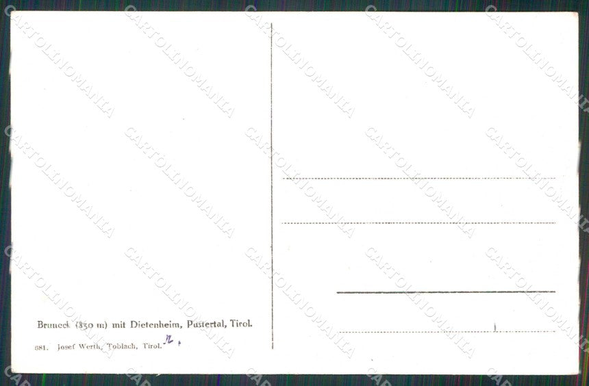 Bolzano Brunico Val Pusteria cartolina RB6385 – retro