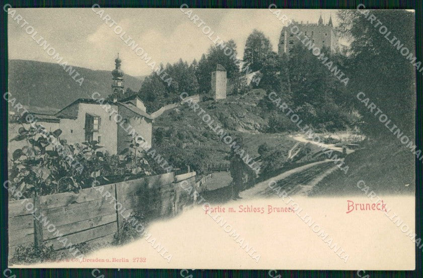 Bolzano Brunico Veduta del Castello Stengel 2732 cartolina RB6388 – fronte