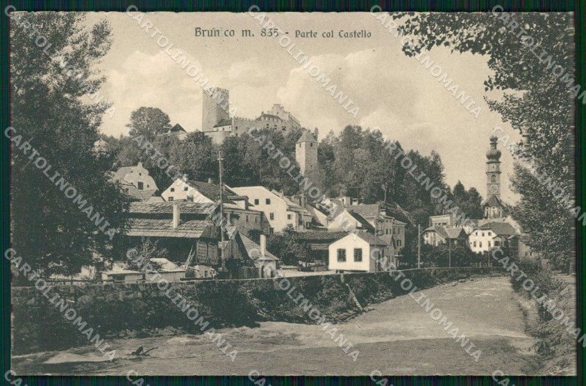 Bolzano Brunico Parte col Castello Franzl 302 7 cartolina RB6395 – fronte