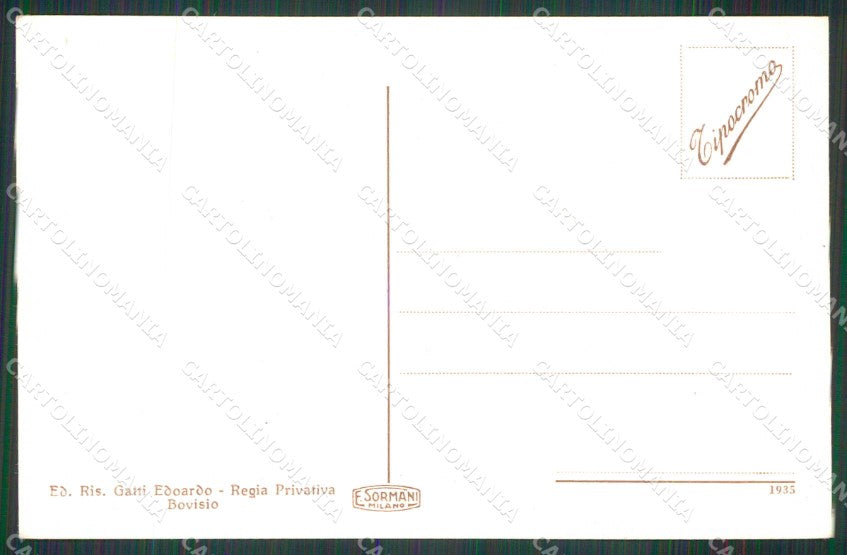 Milano Bovisio Masciago Villa Zari cartolina RB6409 – retro