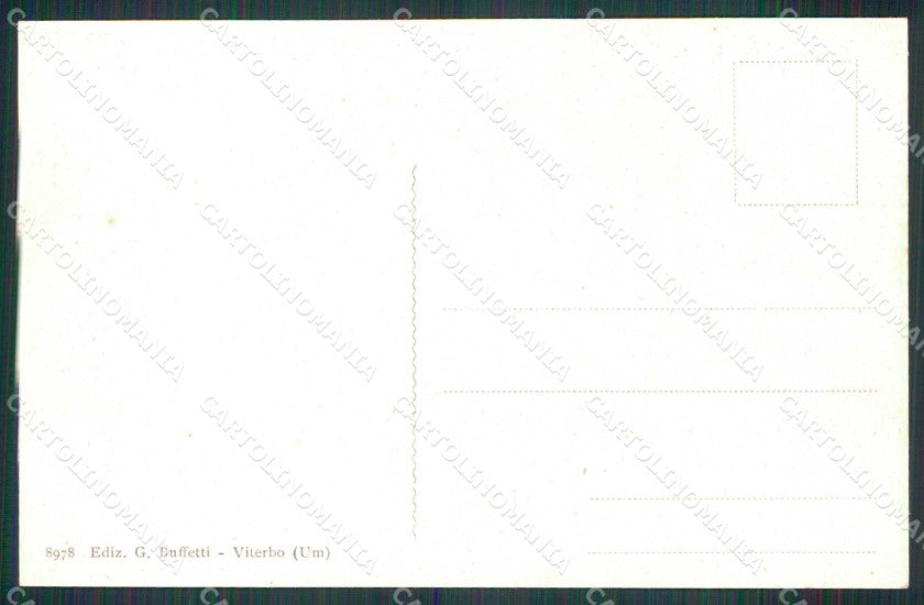 Viterbo Bagnaia Villa Lante cartolina RB6428 – retro