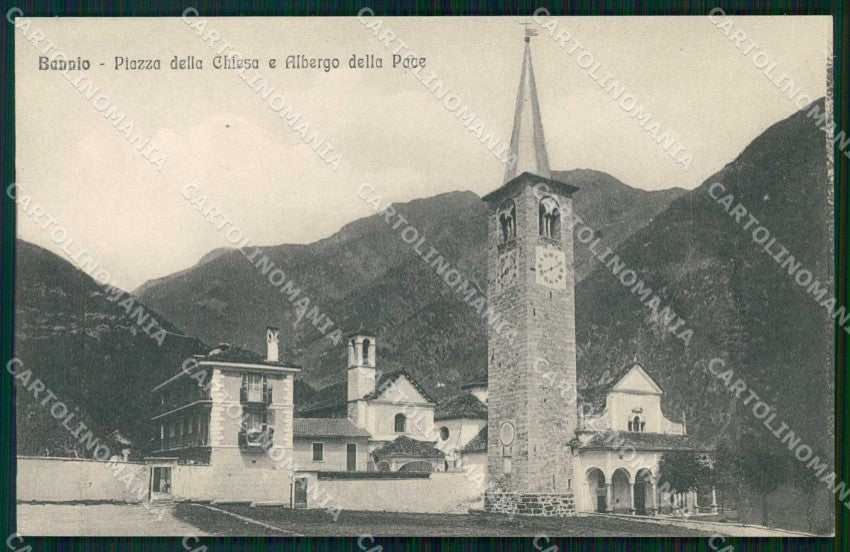 Verbania Bannio Valle Anzasca Piazza della Chiesa Stein 34743 cartolina RB6429 – fronte