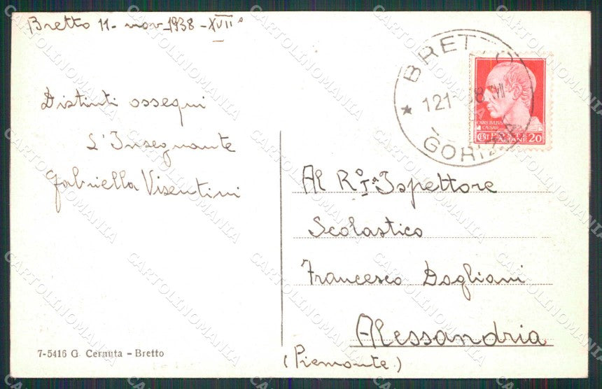 Slovenia Bretto Mangart Falouc cartolina RB6430 – retro