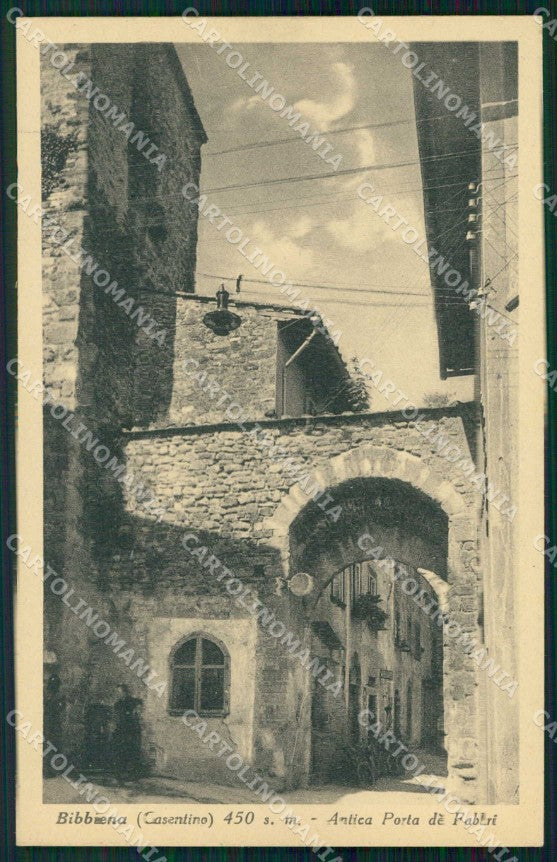 Arezzo Bibbiena Antica Porta dè Fabbri cartolina RB6439 – fronte