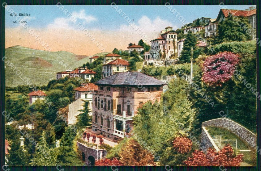 Como Brunate Monte Bisbino Ville cartolina RB6440 – fronte