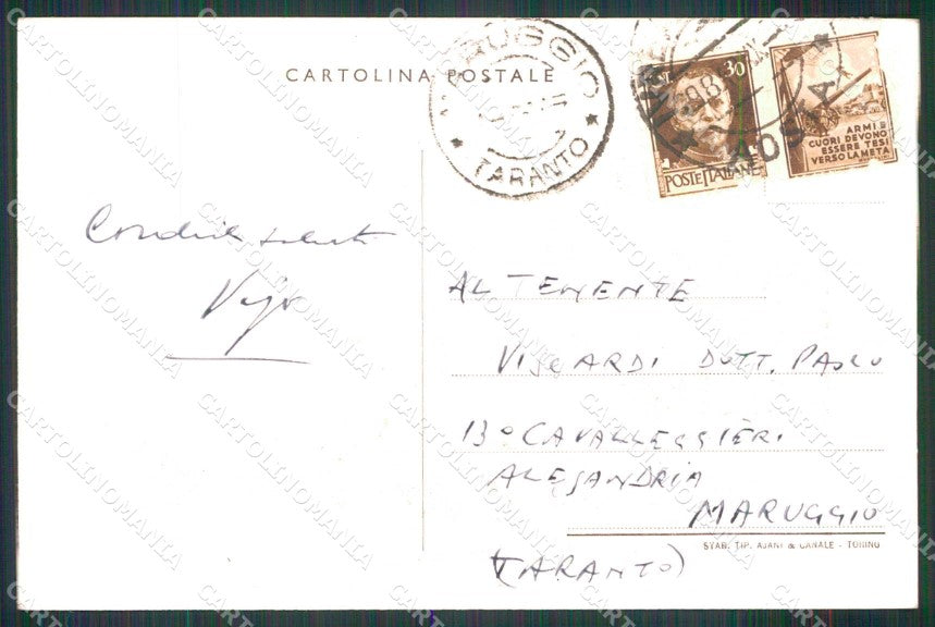 Torino Baldissero Canavese Castello Maria Consolata cartolina RB6452 – retro