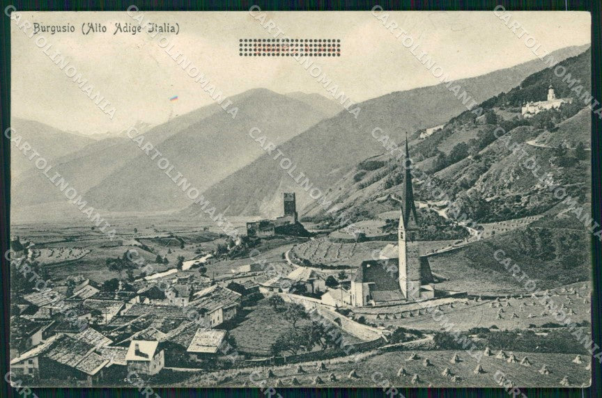 Bolzano Malles Venosta Burgusio Stengel 20945 cartolina RB6464 – fronte