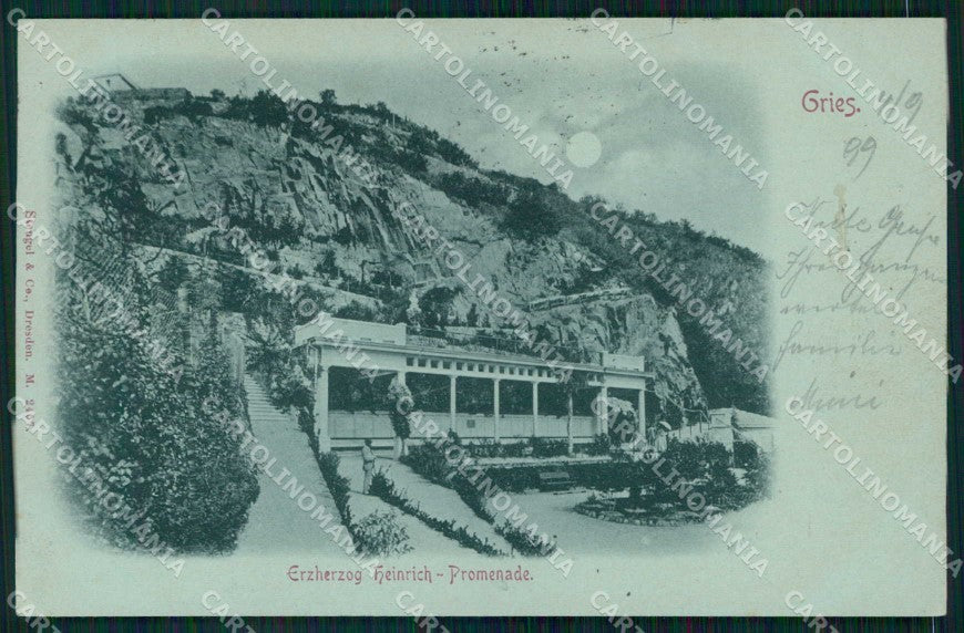 Bolzano Gries Chiaro di Luna Stengel 2457 cartolina RB6465 – fronte