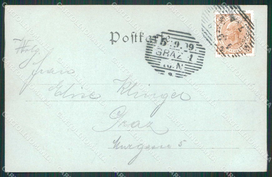 Bolzano Gries Chiaro di Luna Stengel 2457 cartolina RB6465 – retro