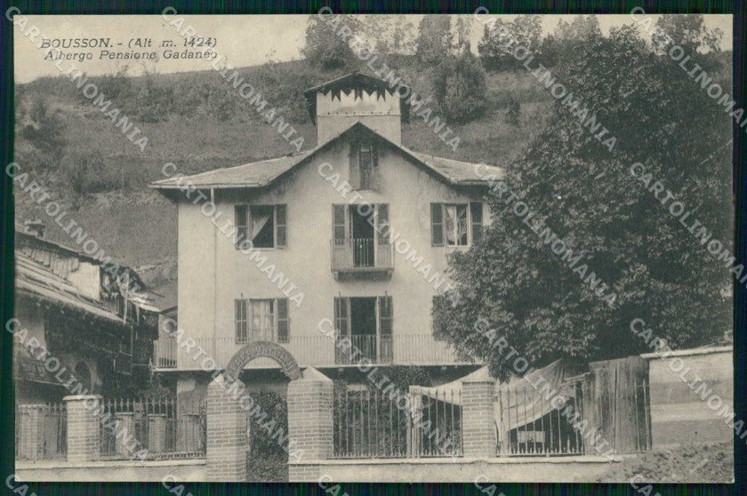 Torino Cesana Torinese Bousson Albergo Pensione Gadaneo cartolina RB6487 – fronte