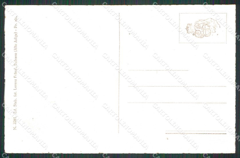 Bolzano Val Gardena Giogo di Ferrara Franzl 2261 cartolina RB6494 – retro