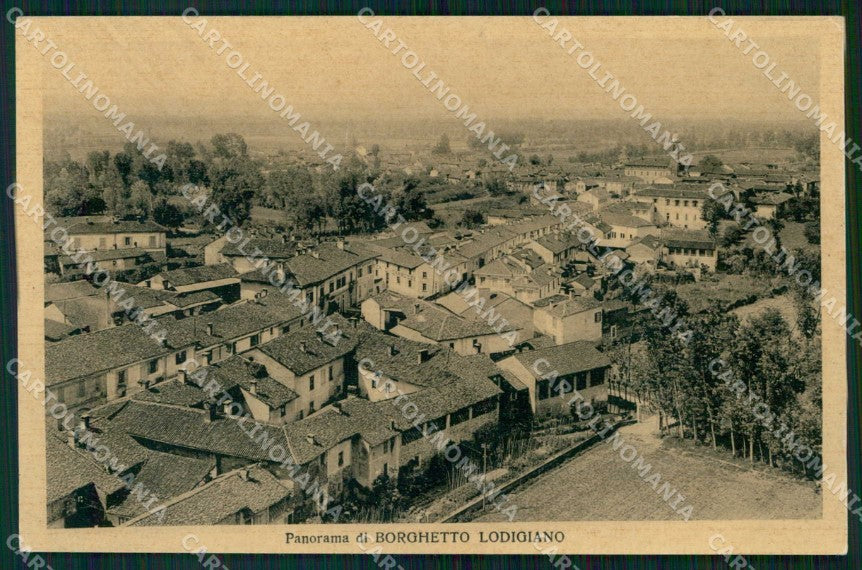 Lodi Borghetto Lodigiano Veduta Generale cartolina RB6495 – fronte