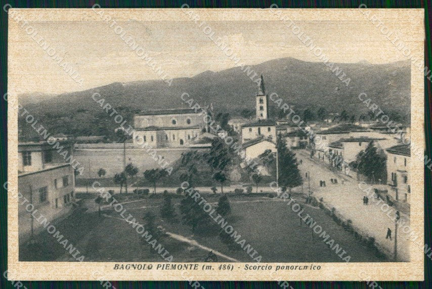 Cuneo Bagnolo Piemonte Scorcio Panoramico cartolina RB6497 – fronte