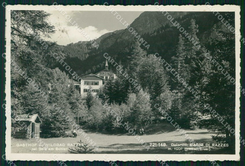 Bolzano Siusi allo Sciliar Bagni di Razzes Franzl 721 148 Foto cartolina RB6500 – fronte