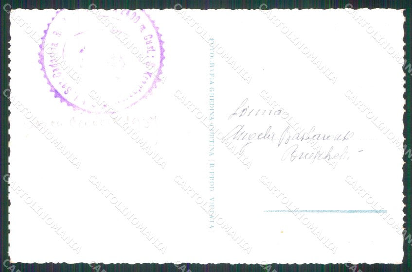 Belluno Borca di Cadore Rifugio Principe Umberto Foto cartolina RB6512 – retro