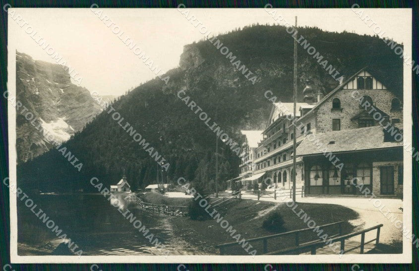 Bolzano Braies Gruppo Dolomiti Hotel Lago Braies Foto cartolina RB6518 – fronte