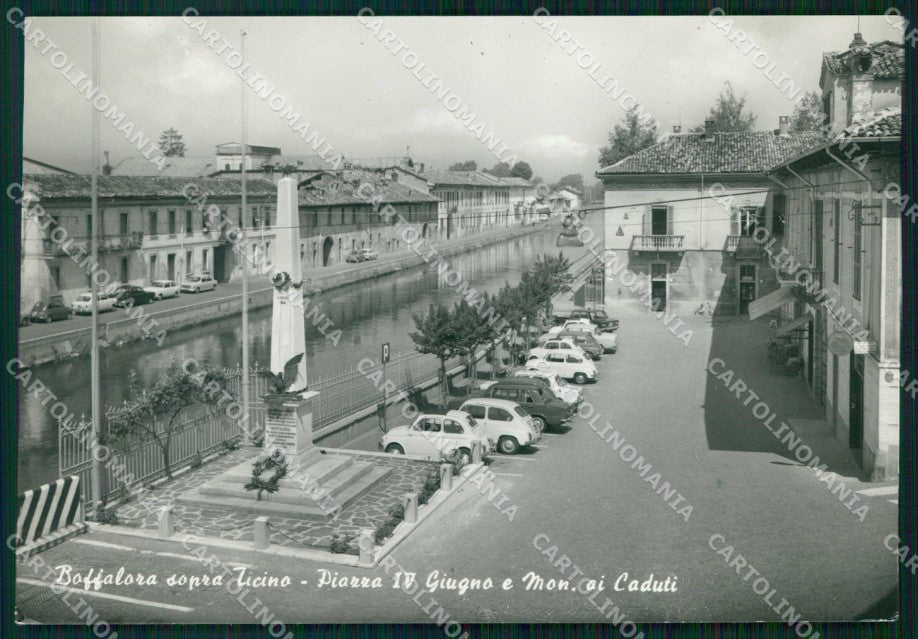 Milano Boffalora sopra Ticino Piazza IV Giugno FG Foto cartolina RB6524 – fronte