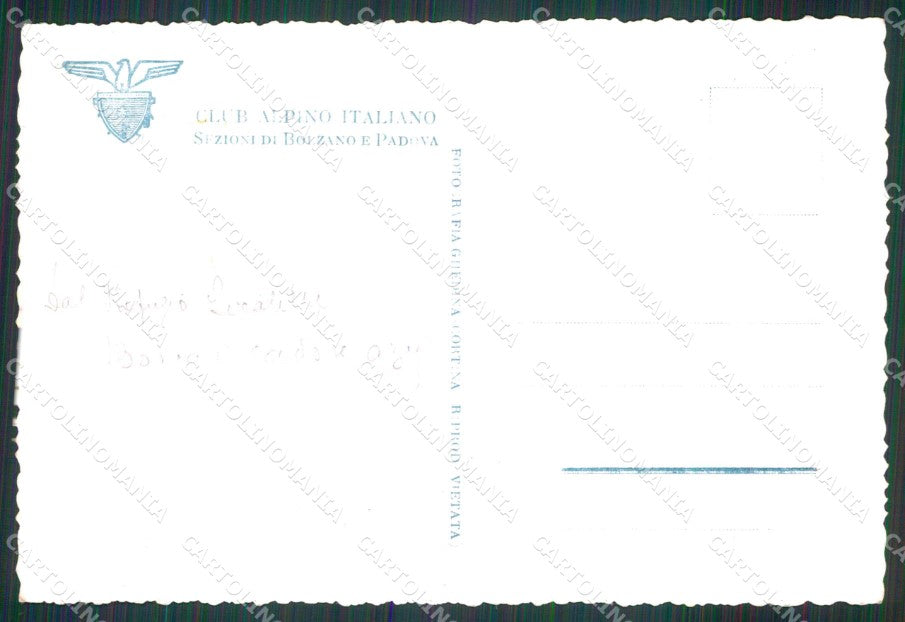 Bolzano Sesto Forcella Pian di Cengia Croda dei Toni FG Foto cartolina RB6526 – retro