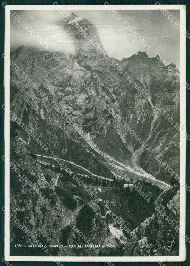 Belluno Borca di Cadore Rifugio San Marco Antelao FG Foto cartolina RB6530 – fronte