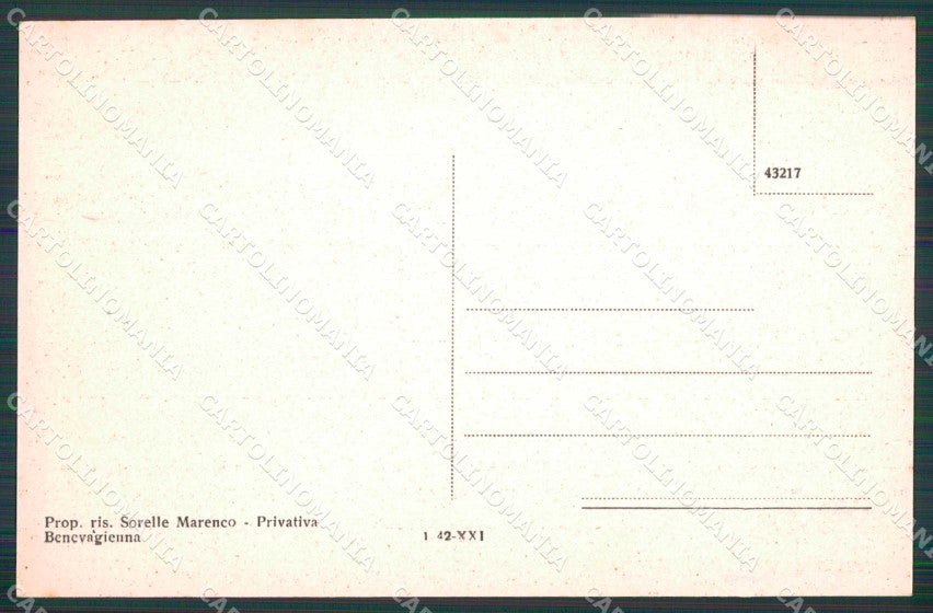 Cuneo Bene Vagienna Saluti da Viale Guglielmo Marconi cartolina RB6536 – retro