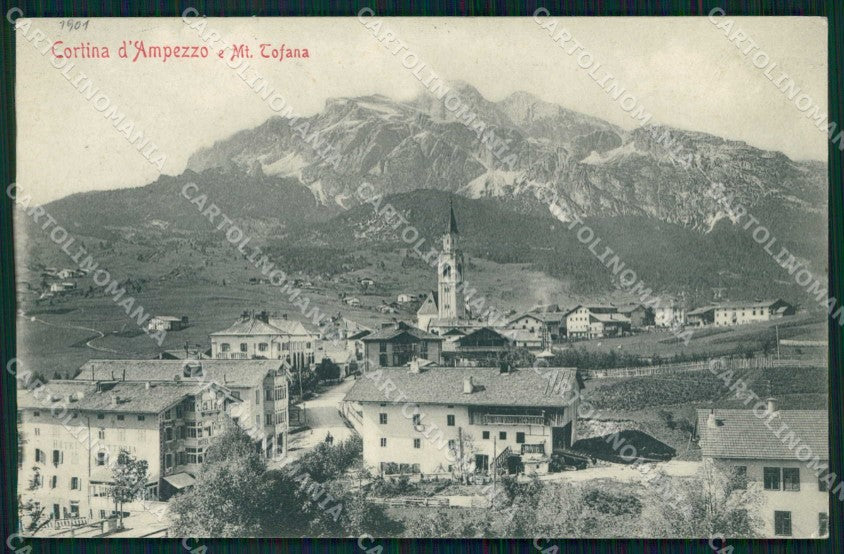 Belluno Cortina d'Ampezzo Monte Tofana cartolina RB6538 – fronte